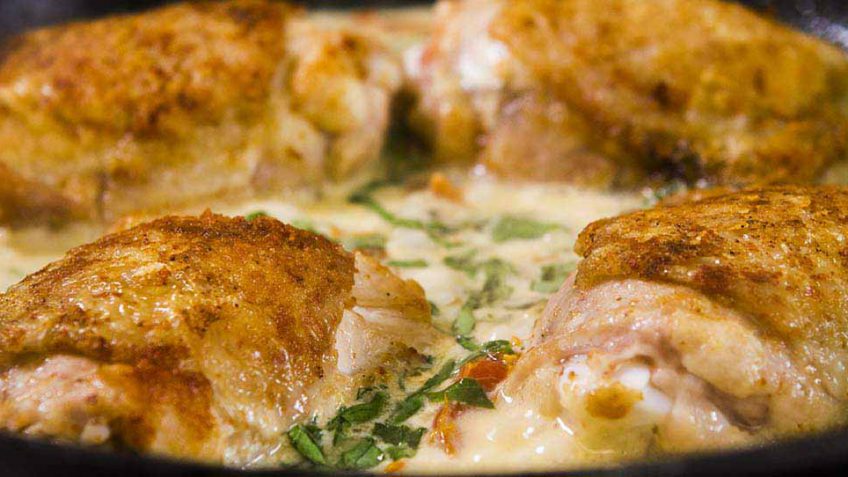 Chicken Milano with sundried tomato and creamy sauce recipe
